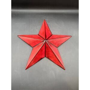 Red Metal Barn Star – 14” – Like new